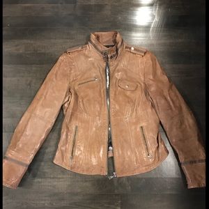Brown leather jacket - Danier